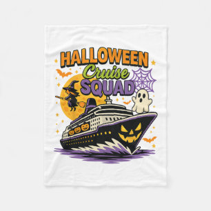 Gruselige Halloween-Kreuzfahrt-Mannschaft Passende Fleecedecke