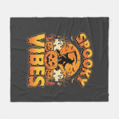 Gruselige Halloween-Kürbis-Hexen-Design_1 Fleecedecke (Vorderseite (Horizontal))