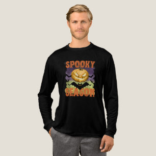 Gruselige Halloween-Kürbis-Jack-o-Lantern-Saison u Tri-Blend Shirt