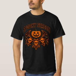 Gruselige Halloween-Kürbislaterne mit Totenkopf T-Shirt