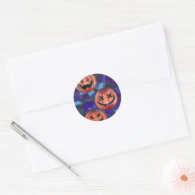 Gruselige Halloween-Kürbisse Spinnennetz Klassisch