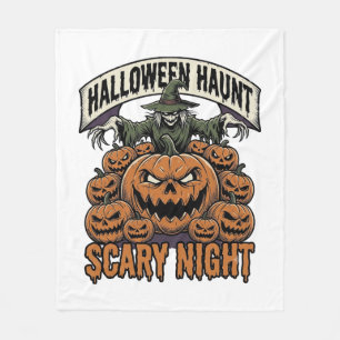 Gruselige Halloween-Kürbisse Vintage-Gravur-Shirt  Fleecedecke