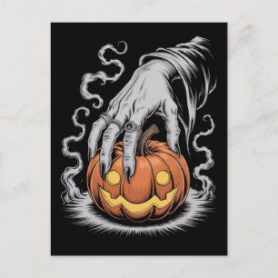 Gruselige Halloween-Nacht-Postkarte Postkarte