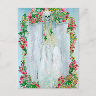 Gruselige Halloween-Nacht-Postkarte Postkarte