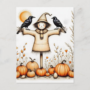 Gruselige Halloween-Nacht-Postkarte Postkarte