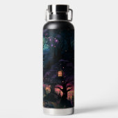 GRUSELIGE HALLOWEEN NACHTSZENE TRINKFLASCHE (Rückseite)