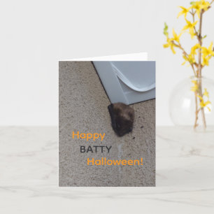 Gruselige Halloween-Notizkarte Karte