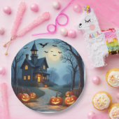 Gruselige Halloween-Papierteller Pappteller (Party)