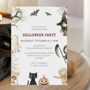 Gruselige Halloween-Party Einladung