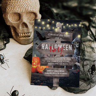 Gruselige Halloween-Party Einladung