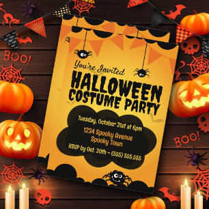 Gruselige Halloween-Party Einladung