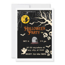 Gruselige Halloween-Party-Einladung
