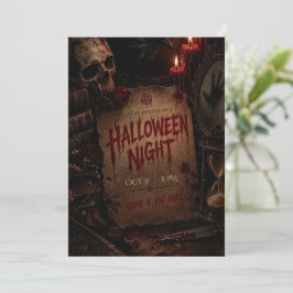 Gruselige Halloween-Party-Einladung Einladung