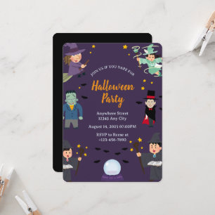 Gruselige Halloween-Party-Einladung Einladung