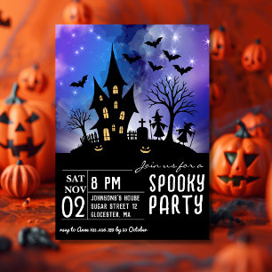 Gruselige Halloween-Party-Einladung Einladung