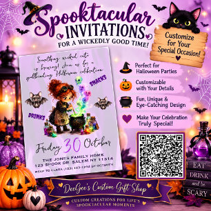 Gruselige Halloween-Party-Einladungen Einladung