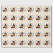 Gruselige Halloween-Party Geschenkpapier (Flach)
