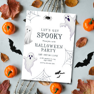 Gruselige Halloween-Party Halloween Buh Geister Ki Einladung
