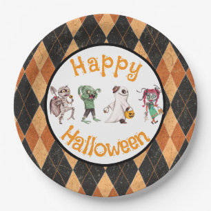 Gruselige Halloween-Party Pappteller