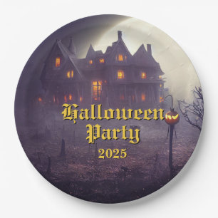 Gruselige Halloween-Party Pappteller