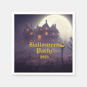 Gruselige Halloween-Party Serviette