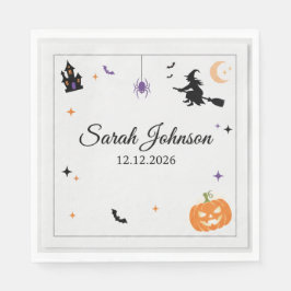Gruselige Halloween-Party-Servietten | 3-lagige sü Serviette