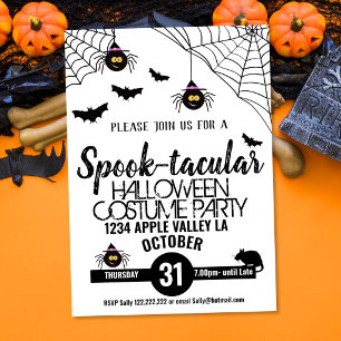 gruselige Halloween-Party Spinnen-Spuktastisch Einladung