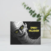 Gruselige Halloween-Postkarte Feiertagspostkarte (Stehend Vorderseite)