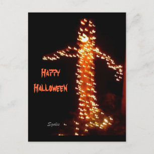 Gruselige Halloween-Postkarte Postkarte