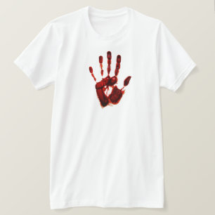Gruselige Halloween-Rote Hand (Stil Nr. 2) T-Shirt