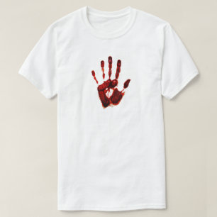 Gruselige Halloween-Rote Hand (Stil Nr. 2) T-Shirt