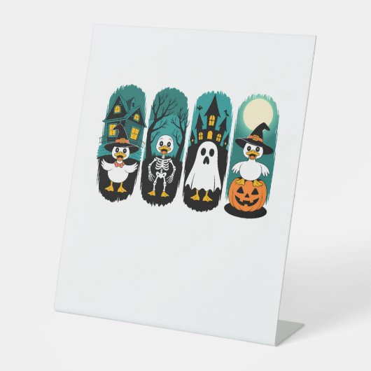 Gruselige Halloween-Saison Sockelschild (Vorderseite)