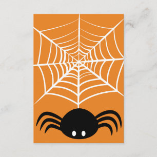 Gruselige Halloween-Spinnen-Illustration Begleitkarte