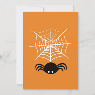 Gruselige Halloween-Spinnen-Illustration Feiertagskarte