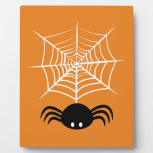 Gruselige Halloween-Spinnen-Illustration Fotoplatte