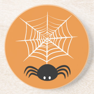 Gruselige Halloween-Spinnen-Illustration Getränkeuntersetzer