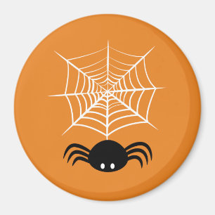 Gruselige Halloween-Spinnen-Illustration Magnet