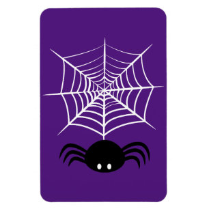 Gruselige Halloween-Spinnen-Illustration Magnet