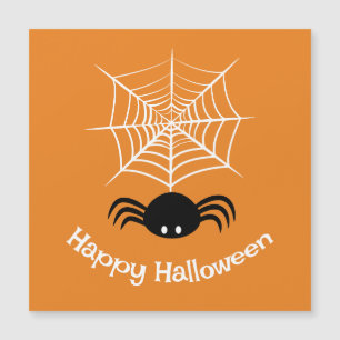 Gruselige Halloween-Spinnen-Illustration Magnetkarte