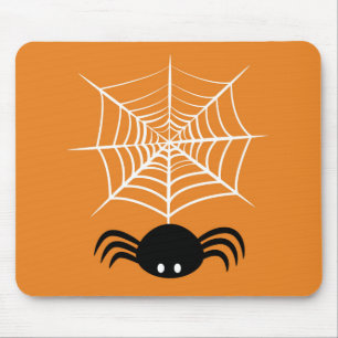 Gruselige Halloween-Spinnen-Illustration Mousepad