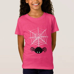 Gruselige Halloween-Spinnen-Illustration T-Shirt