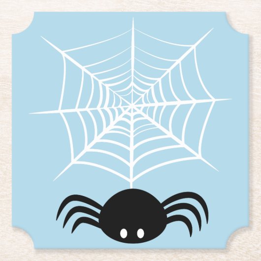 Gruselige Halloween-Spinnen-Illustration Untersetzer (Vorderseite)