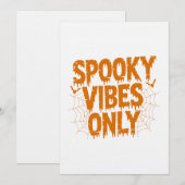 Gruselige Halloween-Stimmung Einladung (Vorne/Hinten)