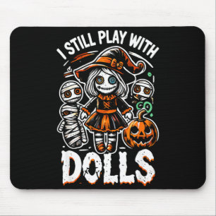 Gruselige Halloween-Voodoo-Puppe für Horror-Fans Mousepad