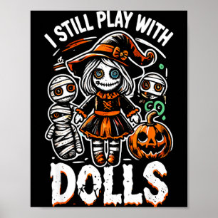 Gruselige Halloween-Voodoo-Puppe für Horror-Fans  Poster