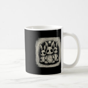 Gruselige Hasen Oster Horror Goth Grunge Alt Kaffeetasse