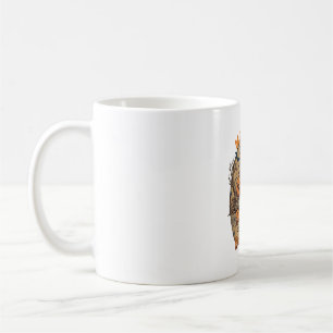 Gruselige helle Halloween-Kürbisse Fledermäuse Bes Kaffeetasse