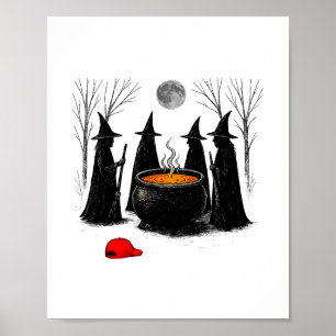 Gruselige Hexe Halloween Feministin Frauenrechte w Poster