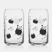 Gruselige Hexen-Ästhetik-Bierdosen-Glas Dosenglas (Rückseite)