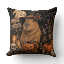 Gruselige Hexenkapybara Halloween